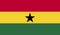 Ghana flag.