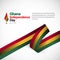 Ghana Independence Day Vector Template Design Illustration