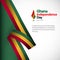 Ghana Independence Day Vector Template Design Illustration