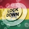 Ghana lockdown against coronavirus covid-19 - 3d Illustration