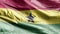Ghana textile flag waving on the wind loop