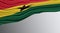 Ghana Wavy Flag clipping path