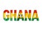 Ghanaian flag text font