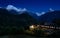 Ghandruk and the Annapurna massif at night