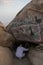 Ghar Thawr. Muslim pilgrims visiting Thawr Cave in Mecca - Saudi Arabia