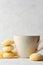 ghee biscuits or cookies with a tea cup