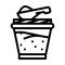 ghee milk product line icon vector illustration