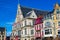 Ghent, Belgium; 10/26/2019: Nederlands Toneel Gent NTGent or NTG, a famous theatre in Sint-Baafsplein square, with traditional