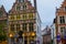 Ghent, Belgium; 10/29/2018: Traditional colorful belgian houses in Ghent