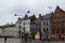 Ghent, Belgium; 10/29/2018: Traditional colorful belgian houses in Ghent, Belgium, Europe