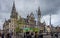 Ghent,Belgium - April 17 :  The historic post office and clock tower at Ghent, Belgium, Europe