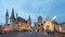 Ghent Belgium day to night time lapse at St Michael`s Bridge