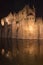 GHENT, BELGIUM - NOVEMBER 5: Night view on Gravensteen castle