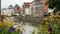 Ghent city view, belgium, 4k