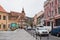 Gheorghe Bartitiu street near to the Square of Council Market in the Old city of Brasov in Romania