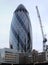 Gherkin Building Construction