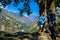 Ghermu - A couple enjoying their hike in Himalayas