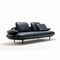 Ghod Leather Sofa By Mnase - Sleek Metallic Finish, Organic Contours