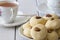 Ghorayeba Egyptian Butter Cookies with Tea Horizontal