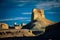 Ghost City in Xinjiang, China is a typical Yardang landform