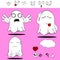 Ghost funny cartoon set4