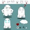 Ghost funny cartoon set7