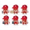 Ghost hunter cartoon red baseball jacket character using camera