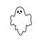 Ghost icon vector. Phantom illustration sign. Specter symbol. Halloween logo. Spirit mark.