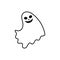 Ghost icon vector. Phantom illustration sign. Specter symbol. Halloween logo. Spirit mark.