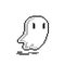 Ghost pixel image. vector illustration