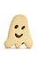 Ghost-shaped cookie