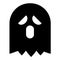 Ghost solid icon. Phantom vector illustration isolated on white. Wraith glyph style design, designed for web and app