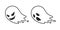 Ghost  spooky icon Halloween logo symbol cartoon character illustration doodle design