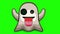 Ghost sticker with comic style emoji animation loopâ€¨