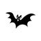 Ghost vampire, the ghostly and spooky silhouette of bat to attribute to halloween