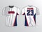 Ghosted American Flag in grey tone team jersey template