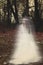 Ghostly portrait of a girl in a wedding dress