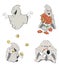 Ghosts Clip art cartoon