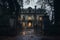 Ghosts of Grandeur: Twilight Shadows Over an Abandoned Mansion