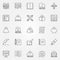 Ghostwriter icons set