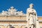 The Giacomo Leopardi Statue in Recanati Town, Italy