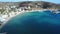 Gialos Platis on Sifnos island in the Cyclades in Greece aerial view