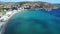 Gialos Platis on Sifnos island in the Cyclades in Greece aerial view