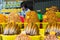 An Giang, Vietnam - Nov 29, 2014: Dried fish with salt and spice added, the popular food for rural people in Mekong delta, south o