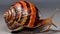 Giant African Land Snail - Achatina fulica large land snail in Achatinidae