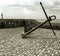 Giant anchor at viewpoint in lyme regis england