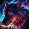 A giant anime wolf appears in front of you, surrounded by dense plasma and fiery lightning.