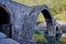 Giant Arches and pillars of the medieval Ponte della Maddalena bridge