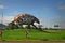 Giant armadillo monument north of Salta city. Argentina.