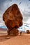 Giant boulder compared to a human size, Vermillion cliff range, Page, AZ, USA